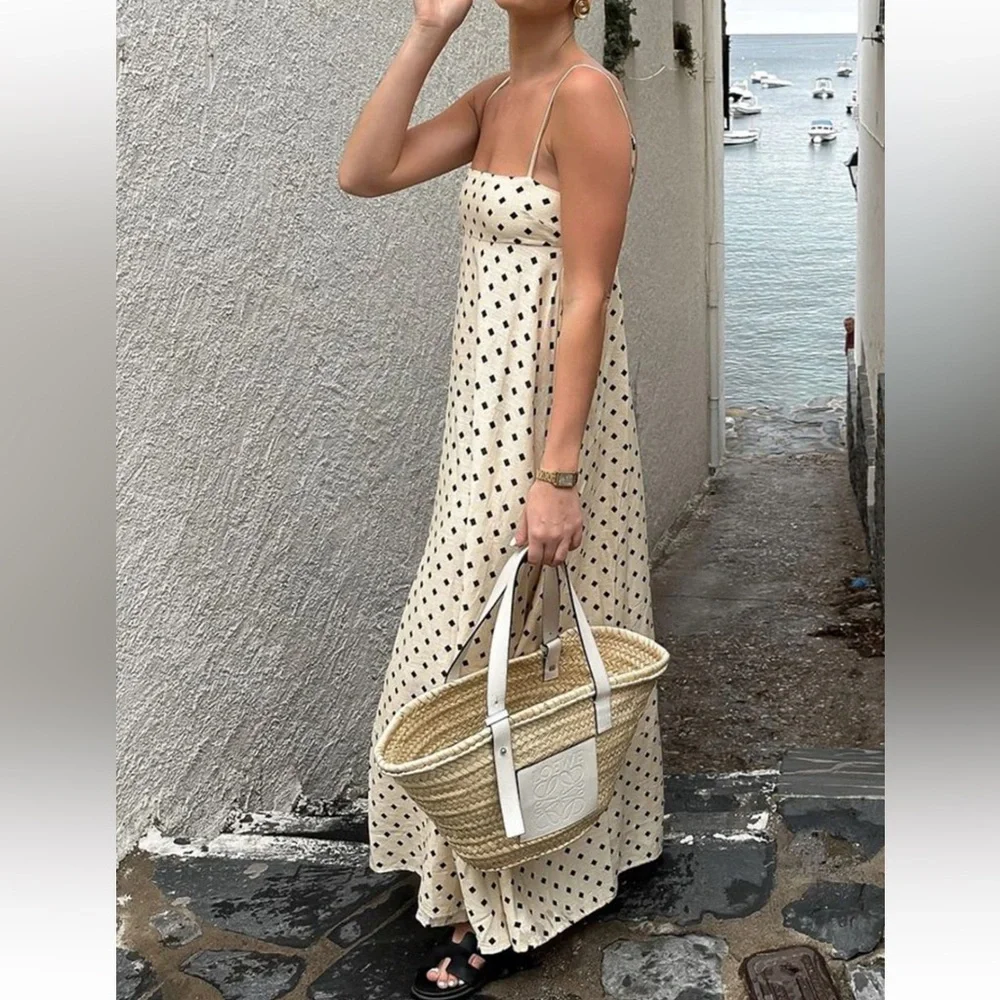 Commense Printed Spaghetti Strap Long Dress Size Small NWT - Picture 3 of 6